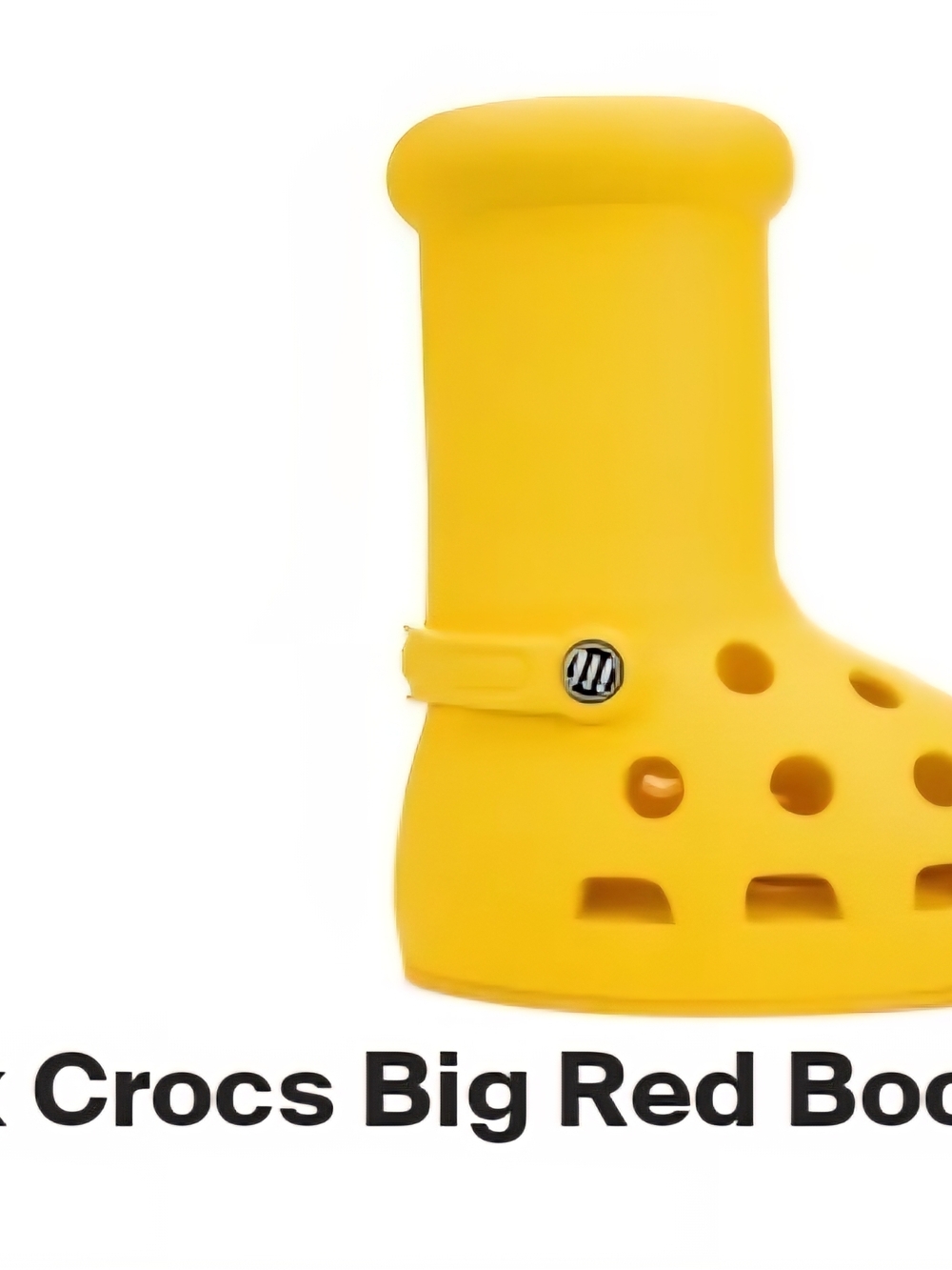 MSCHF X CROCS  BIG RED BOOTS (Yellow Classic Clog Boots)